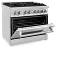 36" 4.6 cu. ft. Dual Fuel Range with Gas Stove and Electric Oven view 22