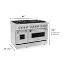 48" 6.0 cu. ft. Dual Fuel Range with Gas Stove and Electric Oven view 24
