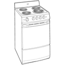 24" Electric Free-Standing Range view 8