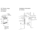 24" Electric Free-Standing Range view 4