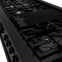 60" 7.4 cu. ft. Double Oven Dual Fuel Range with Gas Stove and Electric Oven with Brass Burners view 7