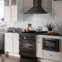 30" 4.0 cu. ft. Dual Fuel Range with Gas Stove and Electric Oven with Brass Burners view 2