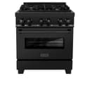 30" 4.0 cu. ft. Dual Fuel Range with Gas Stove and Electric Oven with Brass Burners view 5
