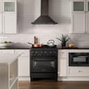 30" 4.0 cu. ft. Dual Fuel Range with Gas Stove and Electric Oven with Brass Burners view 9
