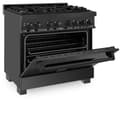 36" 4.6 cu. ft. Dual Fuel Range with Gas Stove and Electric Oven with Brass Burners view 13