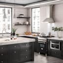 24" 2.8 cu. ft. Dual Fuel Range with Gas Stove and Electric Oven and Black Matte Door view 4