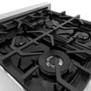 30" 4.0 cu. ft. Dual Fuel Range with Gas Stove and Electric Oven and Black Matte Door view 14