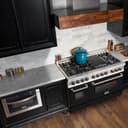 48" 6.0 cu. ft. Dual Fuel Range with Gas Stove and Electric Oven and Black Matte Door view 4