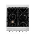 24" 2.8 cu. ft. Dual Fuel Range with Gas Stove and Electric Oven with Brass Burners view 9