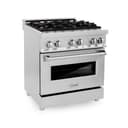 30" 4.0 cu. ft. Dual Fuel Range with Gas Stove and Electric Oven with Brass Burners view 1
