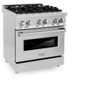 30" 4.0 cu. ft. Dual Fuel Range with Gas Stove and Electric Oven with Brass Burners view 4
