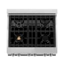 30" 4.0 cu. ft. Dual Fuel Range with Gas Stove and Electric Oven with Brass Burners view 5