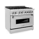 36" 4.6 cu. ft. Dual Fuel Range with Gas Stove and Electric Oven with Brass Burners view 1