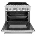 36" 4.6 cu. ft. Dual Fuel Range with Gas Stove and Electric Oven with Brass Burners view 22