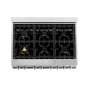 36" 4.6 cu. ft. Dual Fuel Range with Gas Stove and Electric Oven with Brass Burners view 21