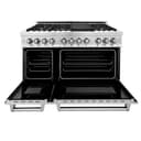 48" 6.0 cu. ft. Dual Fuel Range with Gas Stove and Electric Oven with Brass Burners view 22