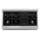 48" 6.0 cu. ft. Dual Fuel Range with Gas Stove and Electric Oven with Brass Burners view 21