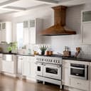 48" 6.0 cu. ft. Dual Fuel Range with Gas Stove and Electric Oven with Brass Burners view 6