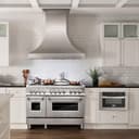 48" 6.0 cu. ft. Dual Fuel Range with Gas Stove and Electric Oven with Brass Burners view 5