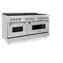 60" 7.4 cu. ft. Dual Fuel Range with Gas Stove and Electric Oven with Brass Burners view 11