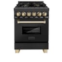 Autograph Edition 24 in. 2.8 cu. ft. Legacy Dual Fuel Range with 4 Burner Gas Cooktop and Electric Convection Oven view 4