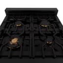 AutographEdition 24" 2.8 cu. ft. Dual Fuel Range with Gas Stove and Electric Oven in Black Stainless Steel with Polished Gold Accents view 6