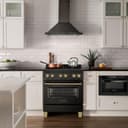 Autograph Edition 30" 4.0 cu. ft. Dual Fuel Range with Gas Stove and Electric Oven with Champagne Bronze Accents view 2