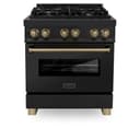Autograph Edition 30" 4.0 cu. ft. Dual Fuel Range with Gas Stove and Electric Oven with Champagne Bronze Accents view 4
