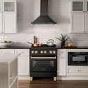 Autograph Edition 30" 4 cu. ft. Dual Fuel Range in Black view 2