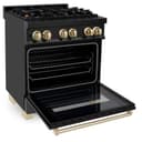 Autograph Edition 30" 4 cu. ft. Dual Fuel Range in Black view 7