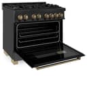 Autograph Edition 36" 4.6 cu. ft. Dual Fuel Range with Gas Stove and Electric Oven with Champagne Bronze Accents view 5