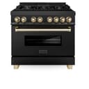 Autograph Edition 36" 4.6 cu. ft. Dual Fuel Range with Gas Stove and Electric Oven with Gold Accents view 7