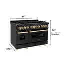 Autograph Edition 48" 6.0 cu. ft. Dual Fuel Range with Gas Stove and Electric Oven with Gold Accents view 14