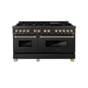 Autograph Edition 60" 7.4 cu. ft. Dual Fuel Range with Gas Stove and Electric Oven with Champagne Bronze Accents view 4