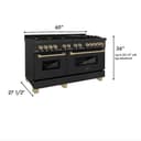Autograph Edition 60" 7.4 cu. ft. Dual Fuel Range with Gas Stove and Electric Oven with Champagne Bronze Accents view 9