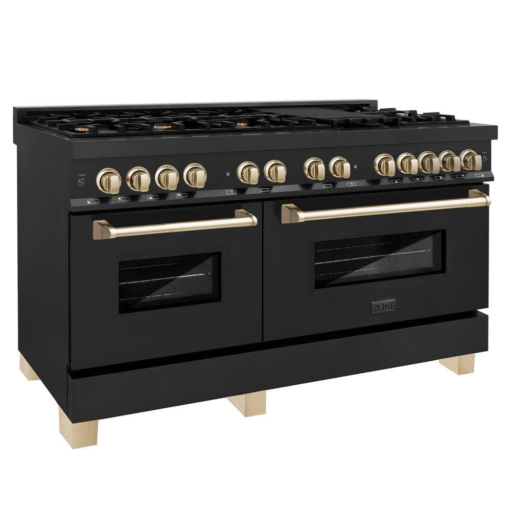 Autograph Edition 60" 7.4 cu. ft. Dual Fuel Range with Gas Stove and Electric Oven with Gold Accents