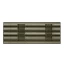 Zoneline architectural rear grille - dark brown view 1