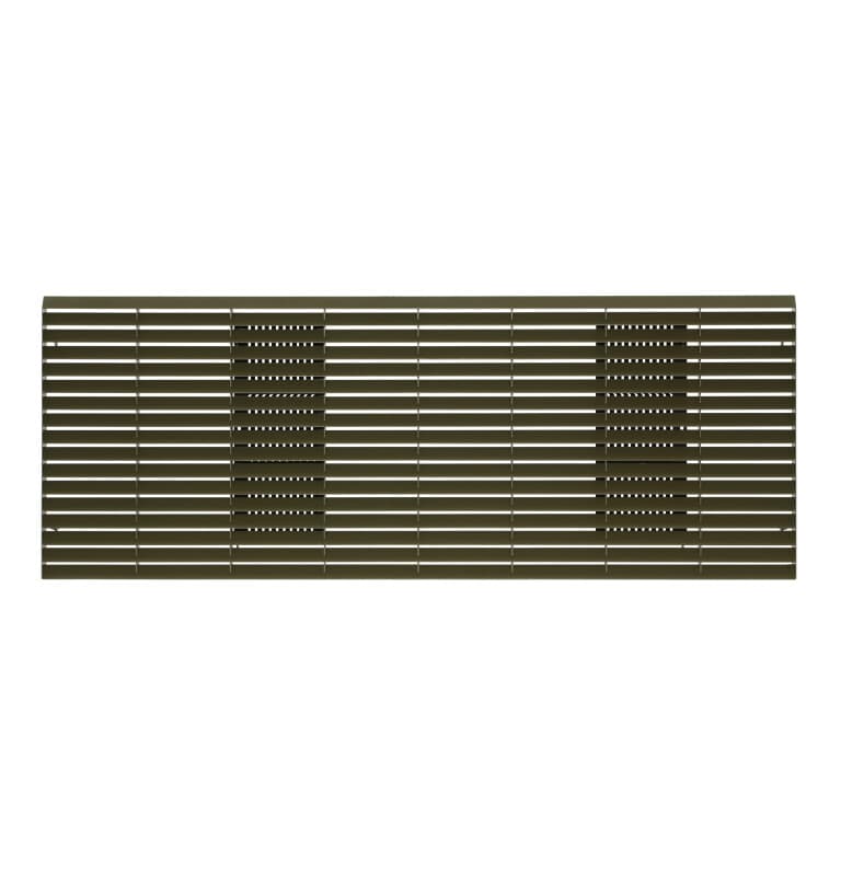 Zoneline architectural rear grille - dark brown