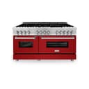 60" 7.4 cu. ft. Dual Fuel Range with Gas Stove and Electric Oven with color options (RA60) view 3