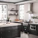 24" 2.8 cu. ft. Dual Fuel Range with Gas Stove and Electric Oven and Black Matte Door view 12