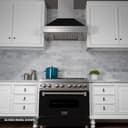 30" 4.0 cu. ft. Dual Fuel Range with Gas Stove and Electric Oven and Black Matte Door view 10