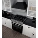 30" 4.0 cu. ft. Dual Fuel Range with Gas Stove and Electric Oven and Black Matte Door view 17