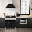 36" 4.6 cu. ft. Dual Fuel Range with Gas Stove and Electric Oven in DuraSnow® Stainless Steel (RAS-36) view 2