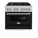 36" 4.6 cu. ft. Dual Fuel Range with Gas Stove and Electric Oven in DuraSnow® Stainless Steel (RAS-36) view 3