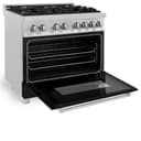 36" 4.6 cu. ft. Dual Fuel Range with Gas Stove and Electric Oven in DuraSnow® Stainless Steel (RAS-36) view 6