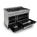 48" 6.0 cu. ft. Dual Fuel Range with Gas Stove and Electric Oven in DuraSnow® Stainless Steel (RAS-48) view 5