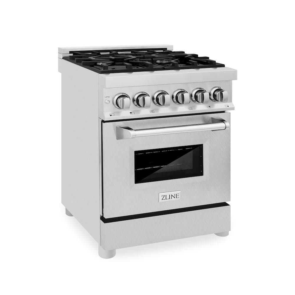 24" 2.8 cu. ft. Dual Fuel Range with Gas Stove and Electric Oven