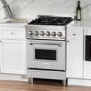 24" 2.8 cu. ft. Dual Fuel Range with Gas Stove and Electric Oven view 5