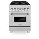 24 In. 2.8 Cu. Ft. Legacy Dual Fuel Range With 4 Burner Gas Cooktop And Electric Convection Oven In Satin Stainless Steel view 23
