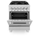 24 In. 2.8 Cu. Ft. Legacy Dual Fuel Range With 4 Burner Gas Cooktop And Electric Convection Oven In Satin Stainless Steel view 22